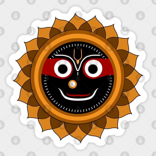 Jagannath - Lord of Universe - Puri Jagannath - Krishna - hare krishna - Hindu gods - krsna Sticker by Saishaadesigns